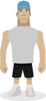 Man with the goal of gaining weight