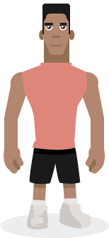 Man with the goal of gaining weight