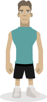 Man with goal to lose weight