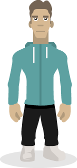 Man who doesn't exercise