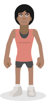 Woman with the goal of gaining weight